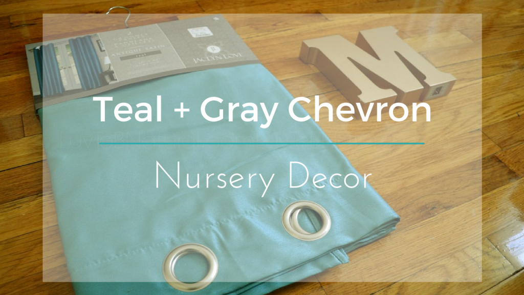 Teal & Gray Chevron Nursery Decor Main