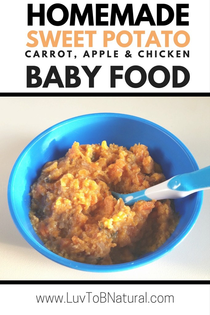 Homemade Baby Food on LuvToBNatural.com Pinterest