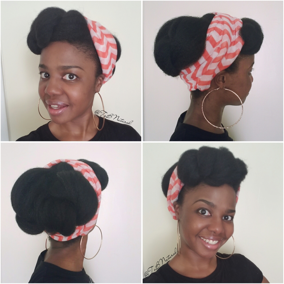 Quick Natural Hair Style: 4 Twists & a Scarf | Tutorial – toia barry