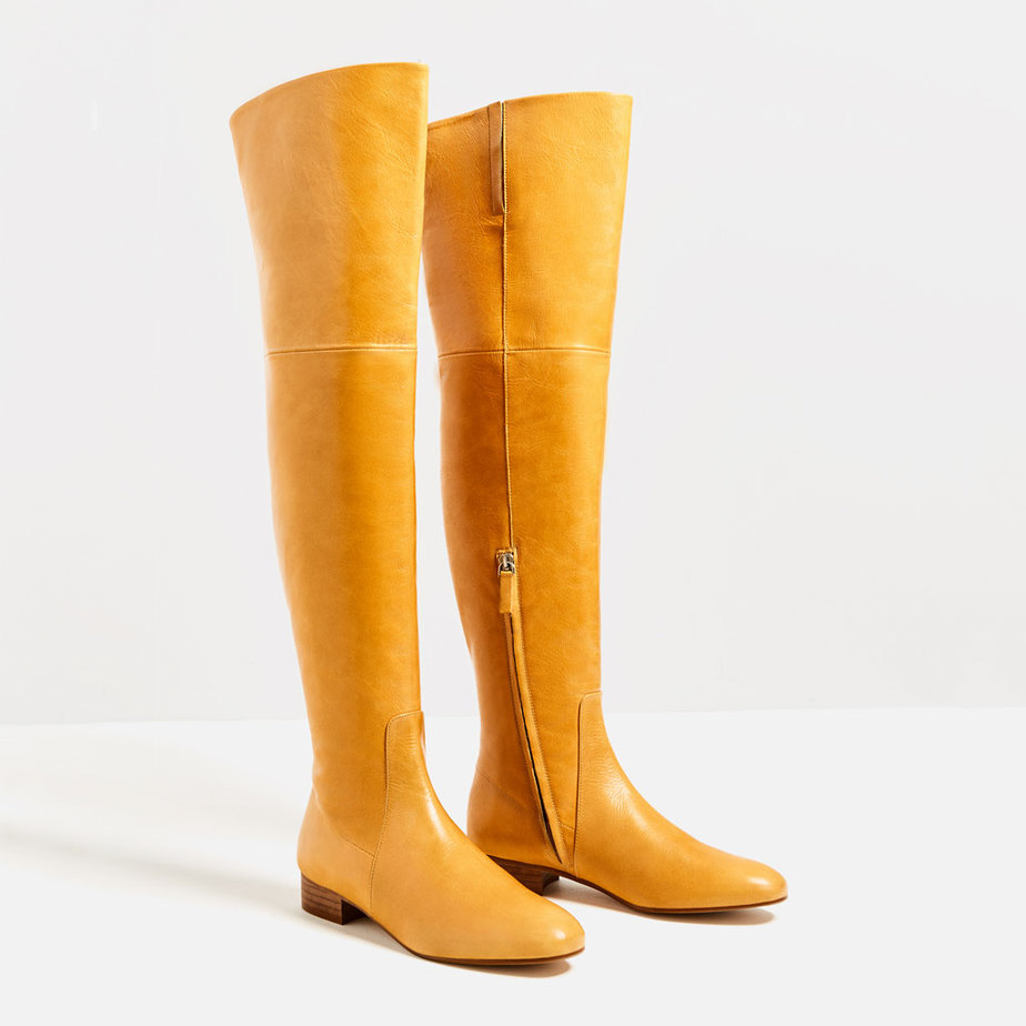Fall 2016 Style Wish List Mustard Boots Zara