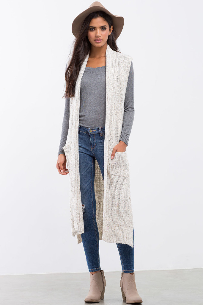 fall 2016 style must-have long sweater vest agaci store