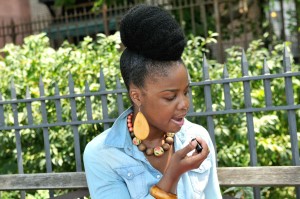 easy high bun with cuban twist hair Jeff Brooks