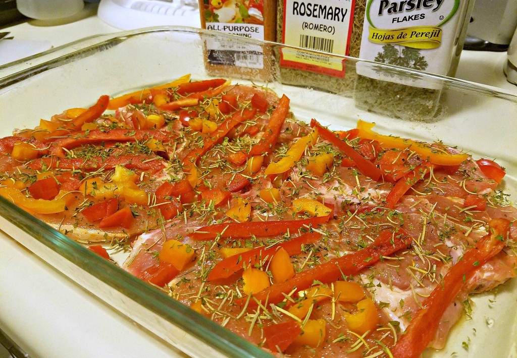 Easy Baked Pork Chops with Bell Peppers Prep 2
