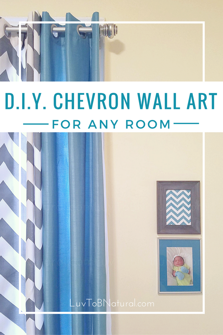 DIY Chevron wall art Pin