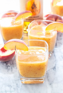 Ginger Ale Cocktails Bourbon Peach Slush