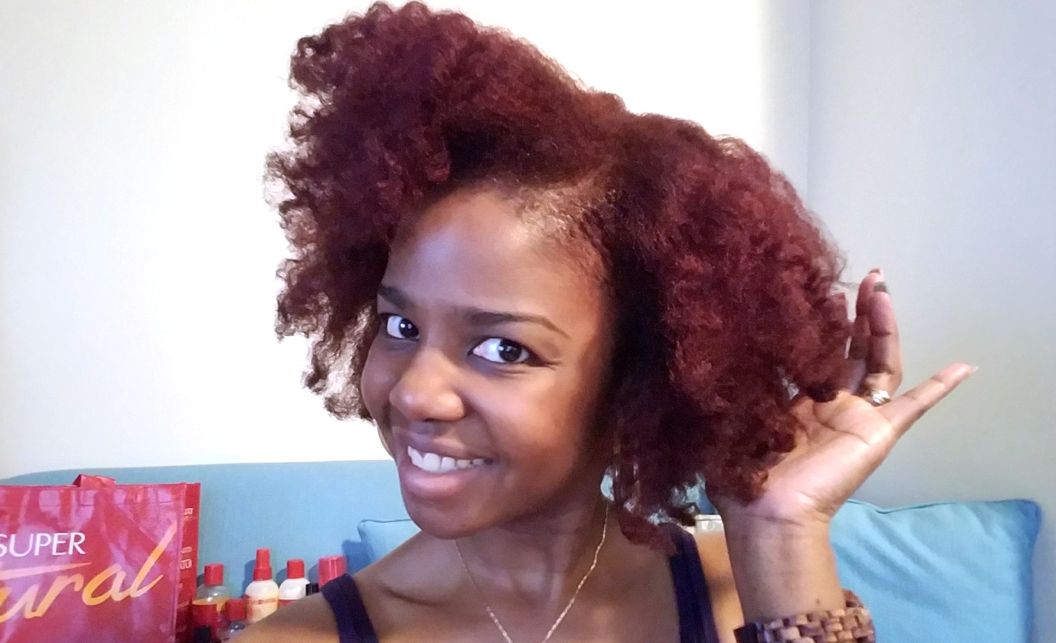 Braid out on blow out natural hair main